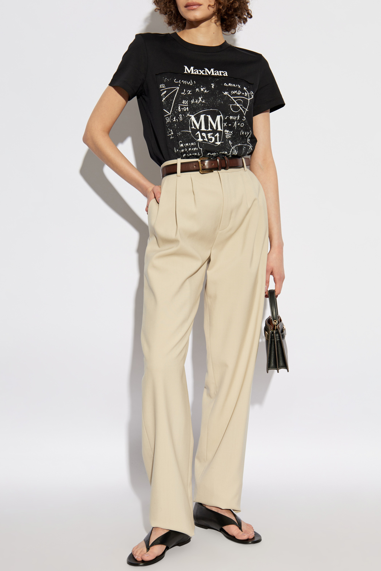 MAX MARA｜ (COLIBRI (11941062 018 / 11941062600 018)) White T-shirt Colibri Max Mara - Vitkac AS